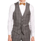 Bar III Men's Wool Blend Slim Fit Suit Vest Gray Size Large