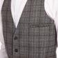 Bar III Men's Wool Blend Slim Fit Suit Vest Gray Size Large