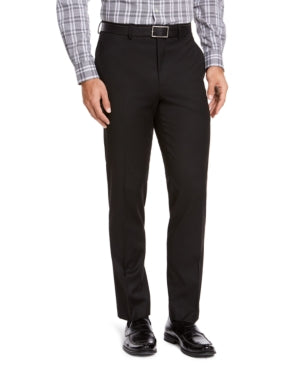 Izod Men's Classic Fit Medium Suit Pants Black Size 40X32