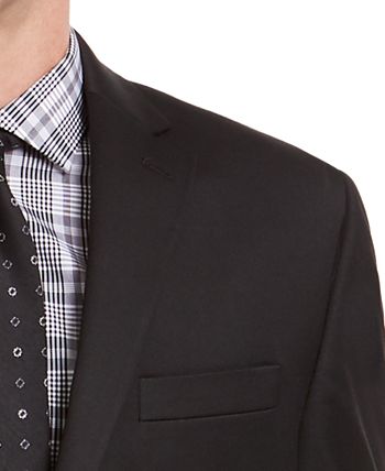 Izod Men's Classic Fit Suit Jackets Black Size 44