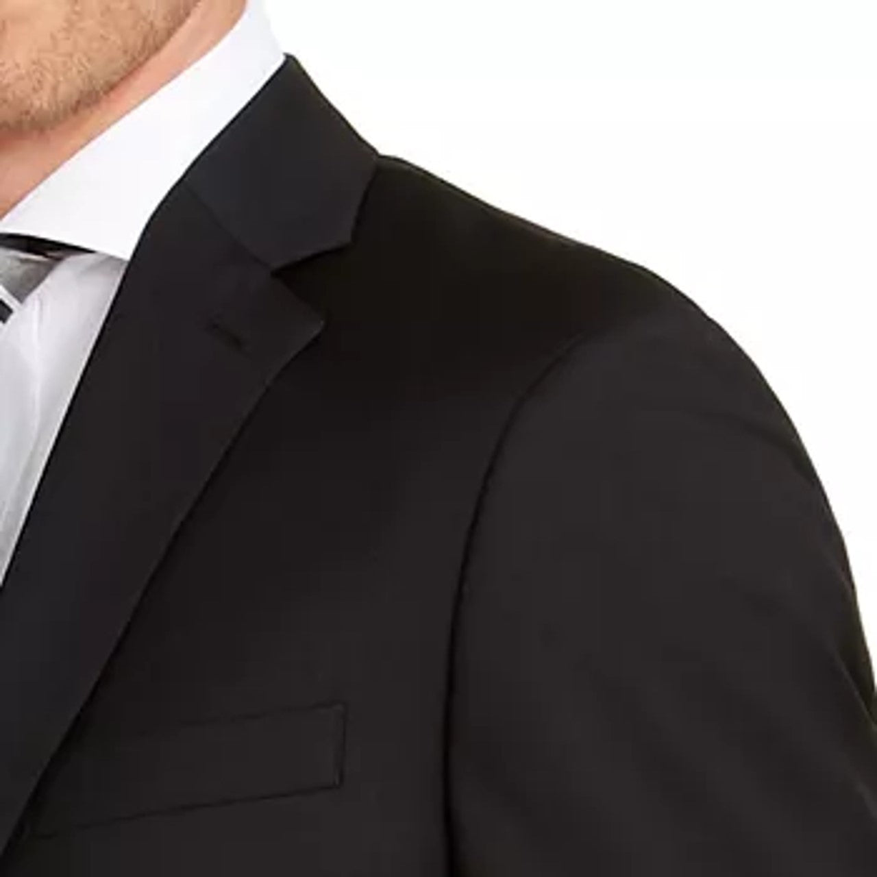 Michael Kors Men's Modern Fit Airsoft Stretch Suit Jackets Black Size 48