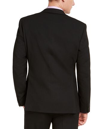 Alfani Men's Classic Fit Stretch Solid Suit Jacket Black Size 38