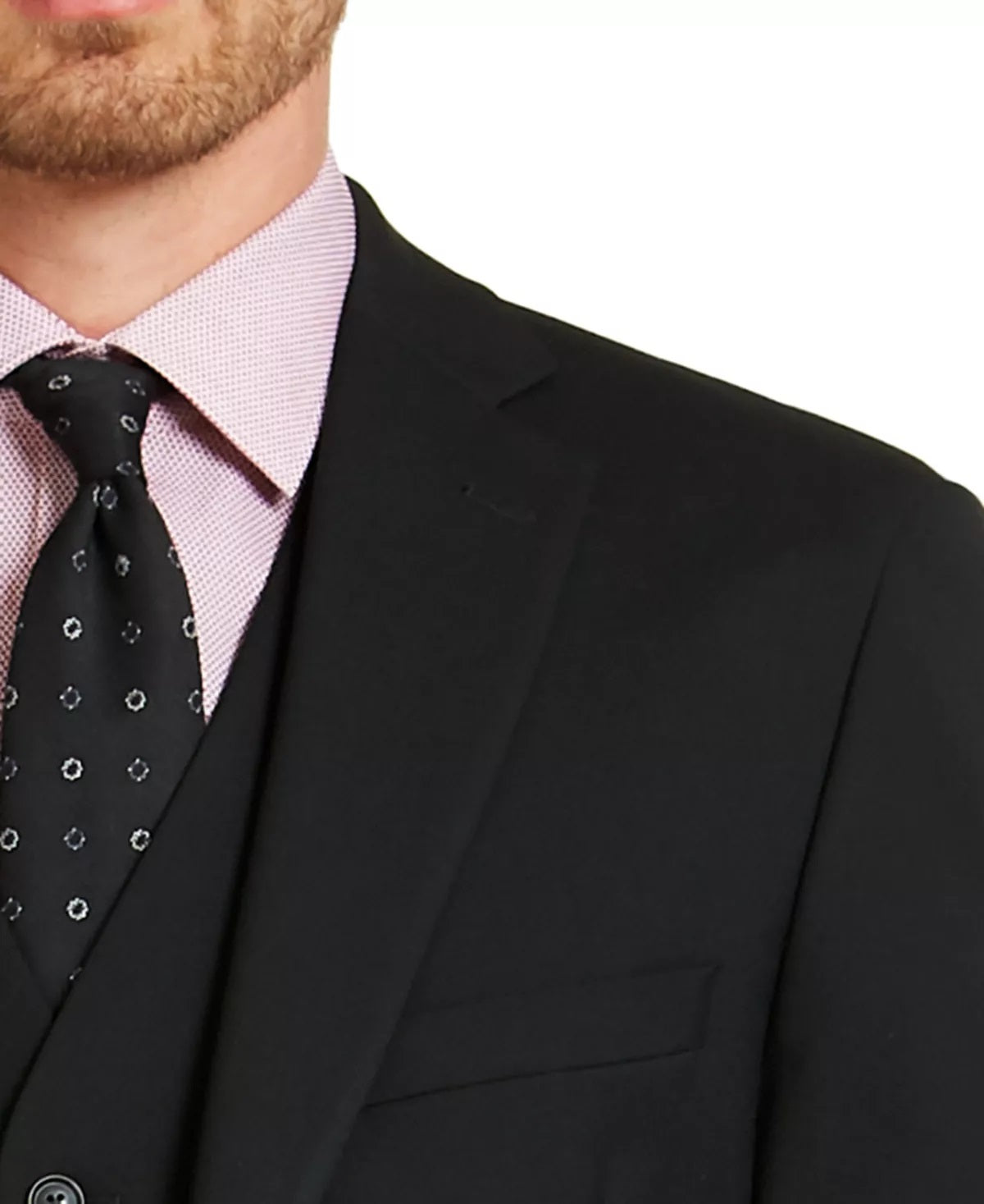 Alfani Men's Slim Fit Stretch Solid Suit Jacket Black Size 36
