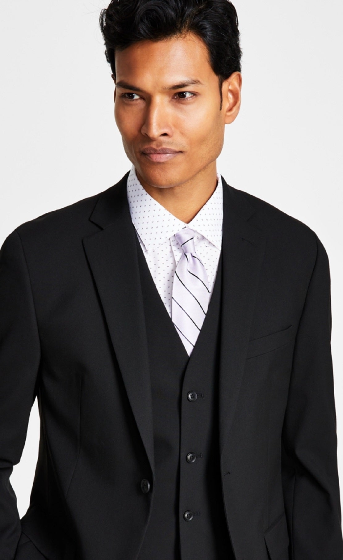 Alfani Men's Slim Fit Stretch Solid Suit Jacket Black Size 44
