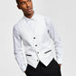 Alfani Men's Slim Fit Stretch Tuxedo Vest White Size Medium