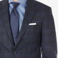 Calvin Klein Men's Windowpane Wool Suit Separate Jacket Blue Size 38