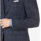 Calvin Klein Men's Windowpane Wool Suit Separate Jacket Blue Size 38