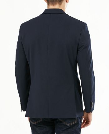 Michael Kors Men's Modern Fit Stretch Solid Blazer Blue Size 46