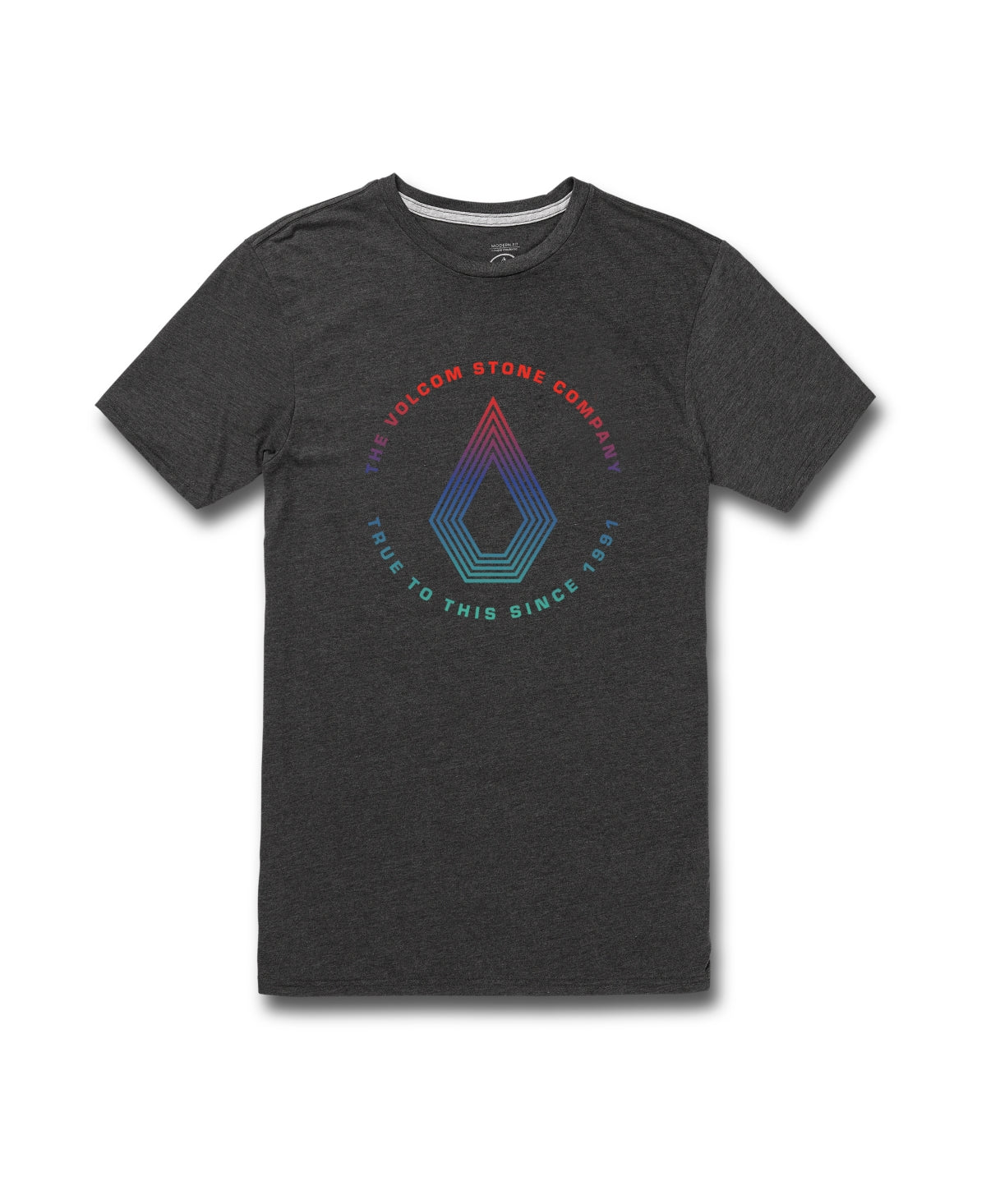 Volcom Men's Horizon Short Sleeves T-Shirt Gray Size Medium