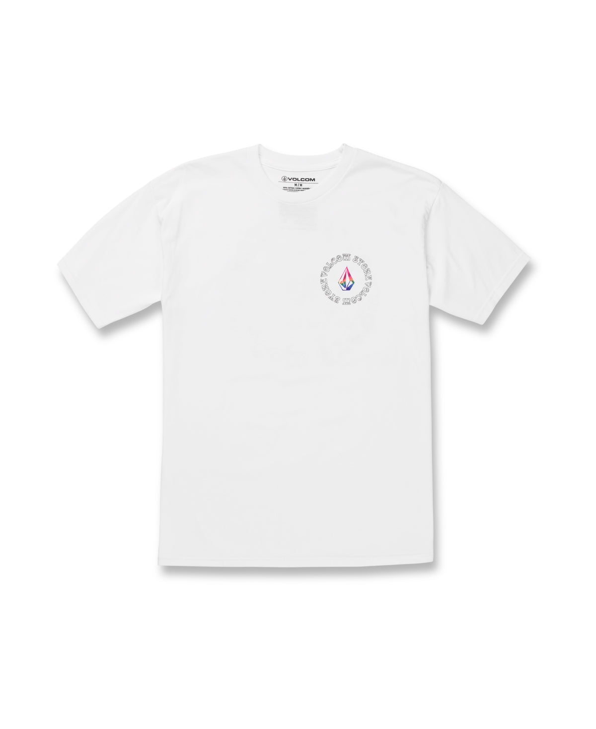 Volcom Men's Star Shields Short Sleeves T-Shirt White Size XX-Large