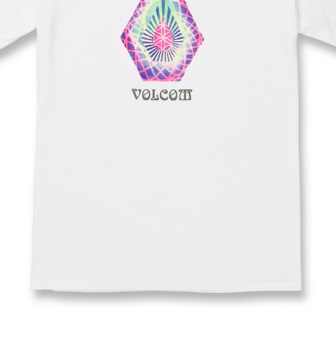 Volcom Men's Star Shields Stone Graphic Tee White Size Medium