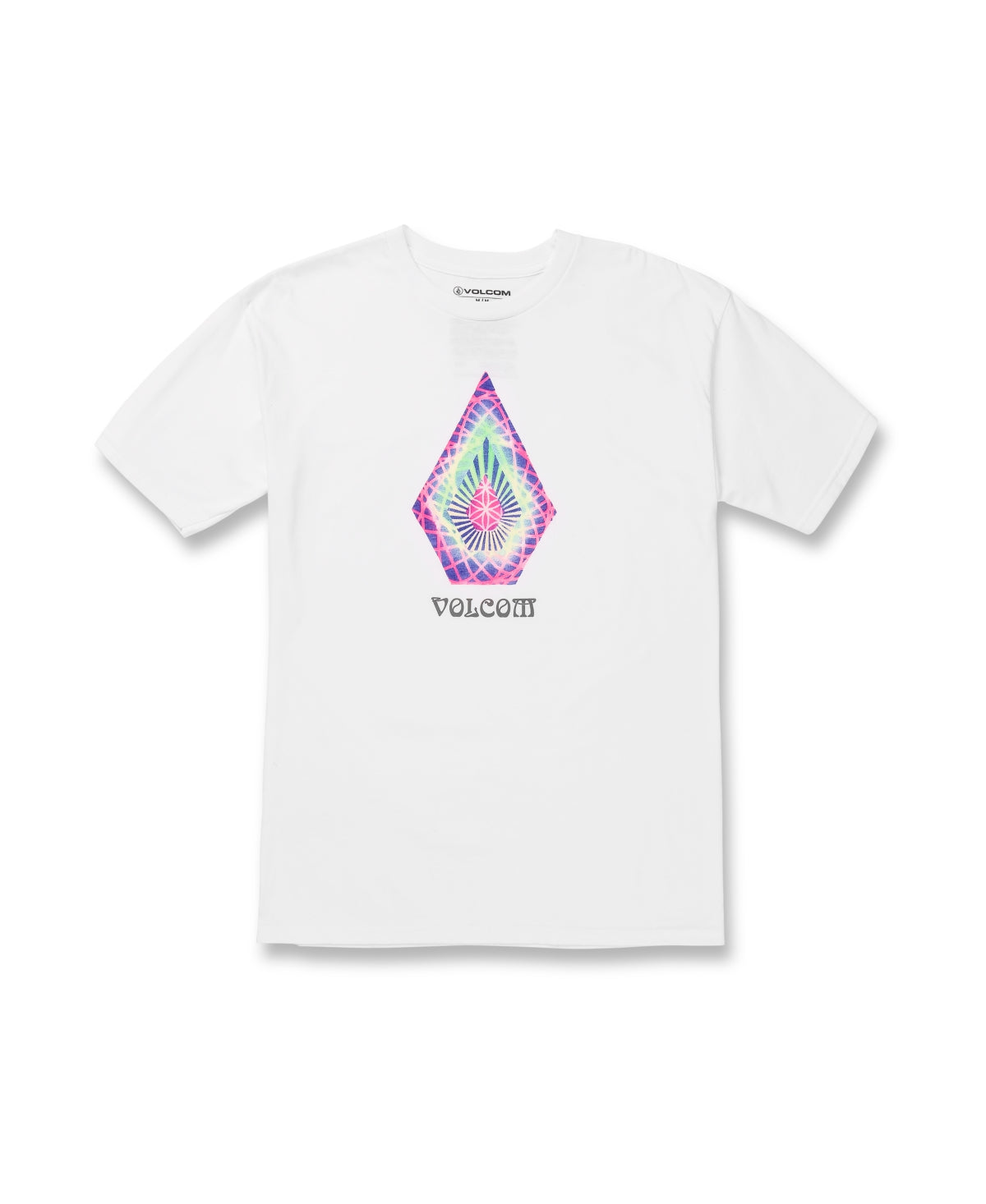 Volcom Men's Star Shields Stone Graphic Tee White Size Medium