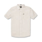 Volcom Men's Boiler Woven Short Sleeve Woven Tops Beige Size Large