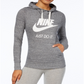 Nike Women's Knit Heathered Hoodie Gray Size X-Small