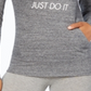 Nike Women's Knit Heathered Hoodie Gray Size X-Small