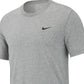 Nike Men's Dri fit Training T-Shirt Gray Size Small