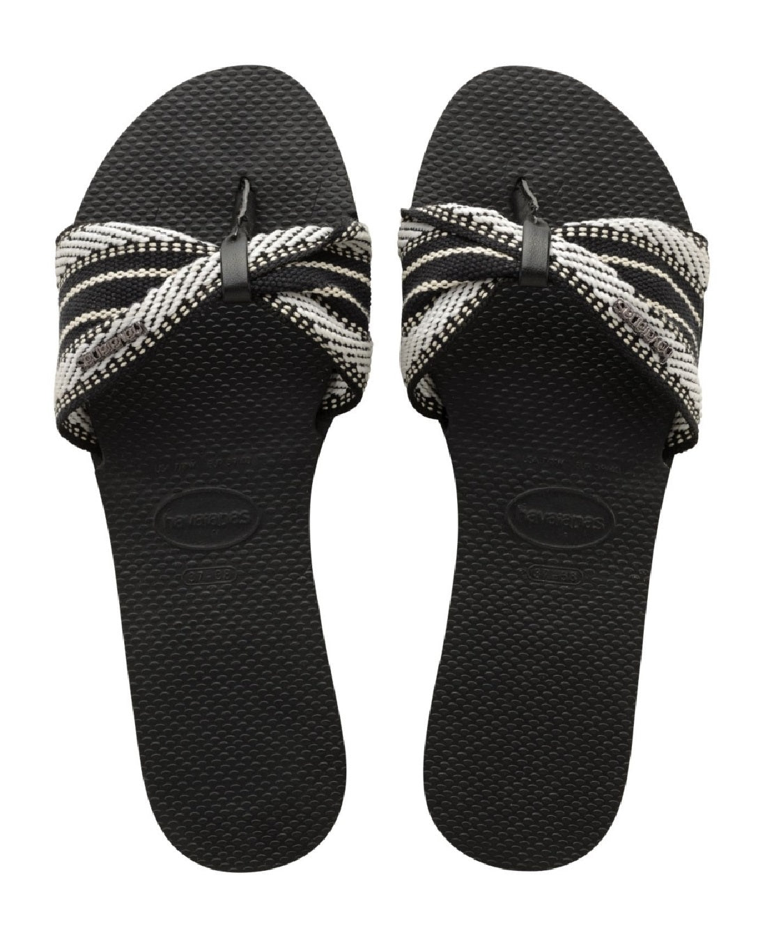 Havaianas Women's Tropez Flip Flop Sandals Black Size 5
