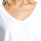 Velvet by Graham & Spencer Women's Side Slit Tee White Size Medium
