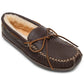 Minnetonka Men's Genuine Shearling Leather Slipper Brown Size 11M