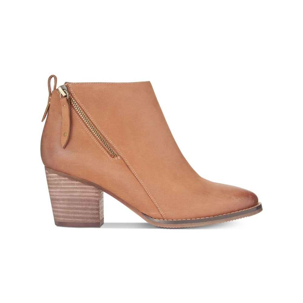 Aqua College Women's Nancy Nubuck Waterproof Booties Brown Size 9 M