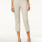 JM Collection Women's Embellished Pull On Capri Pants Brown Size X-Large
