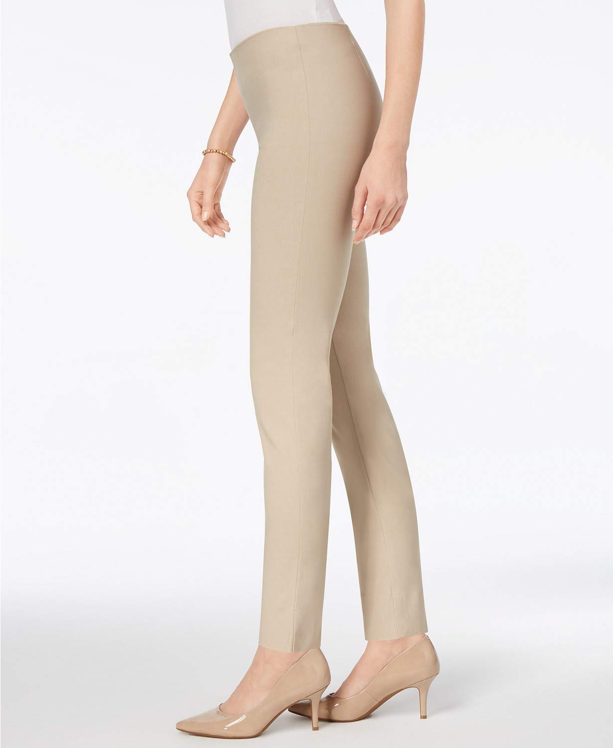Charter Club Women's Tummy Control Ankle Pants Brown Size 10