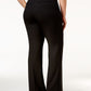Alfani Women's Curvy Bootcut Tummy Control Pants Black Size 24W