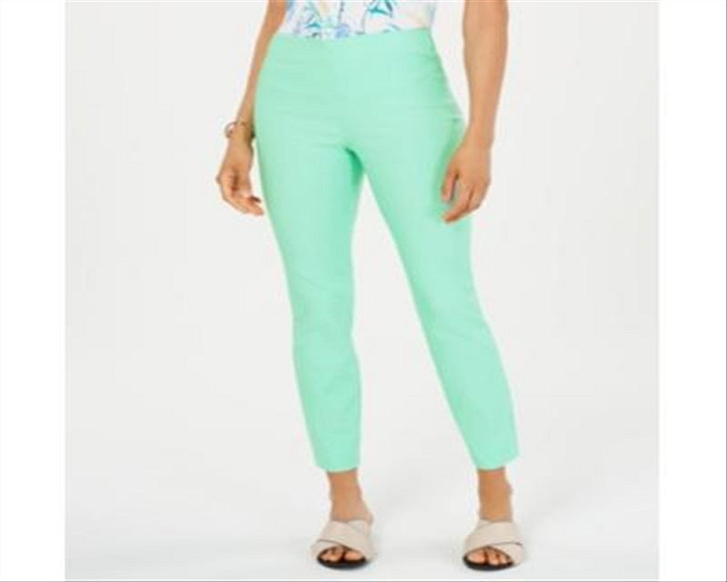 Charter Club Women's Tummy Control Skinny Leg Ankle Pants Blue Size 8