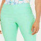 Charter Club Women's Tummy Control Skinny Leg Ankle Pants Blue Size 8