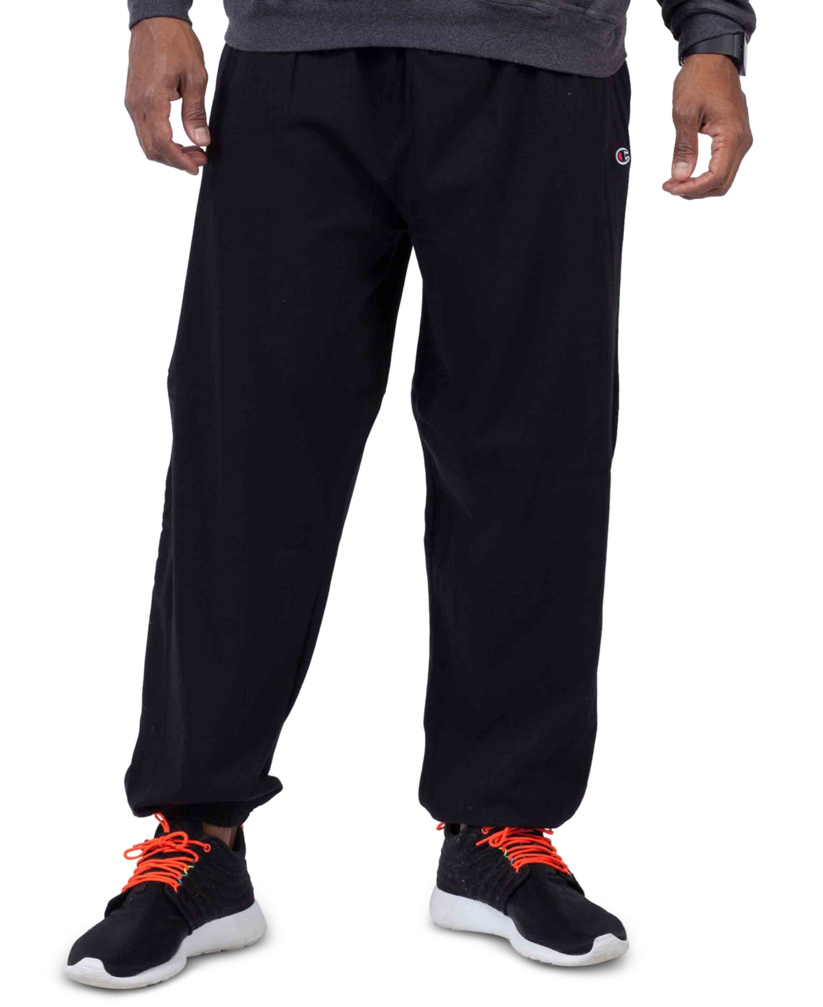 Champion Men's Big & Tall Fleece Pants Black Size XXX-Large