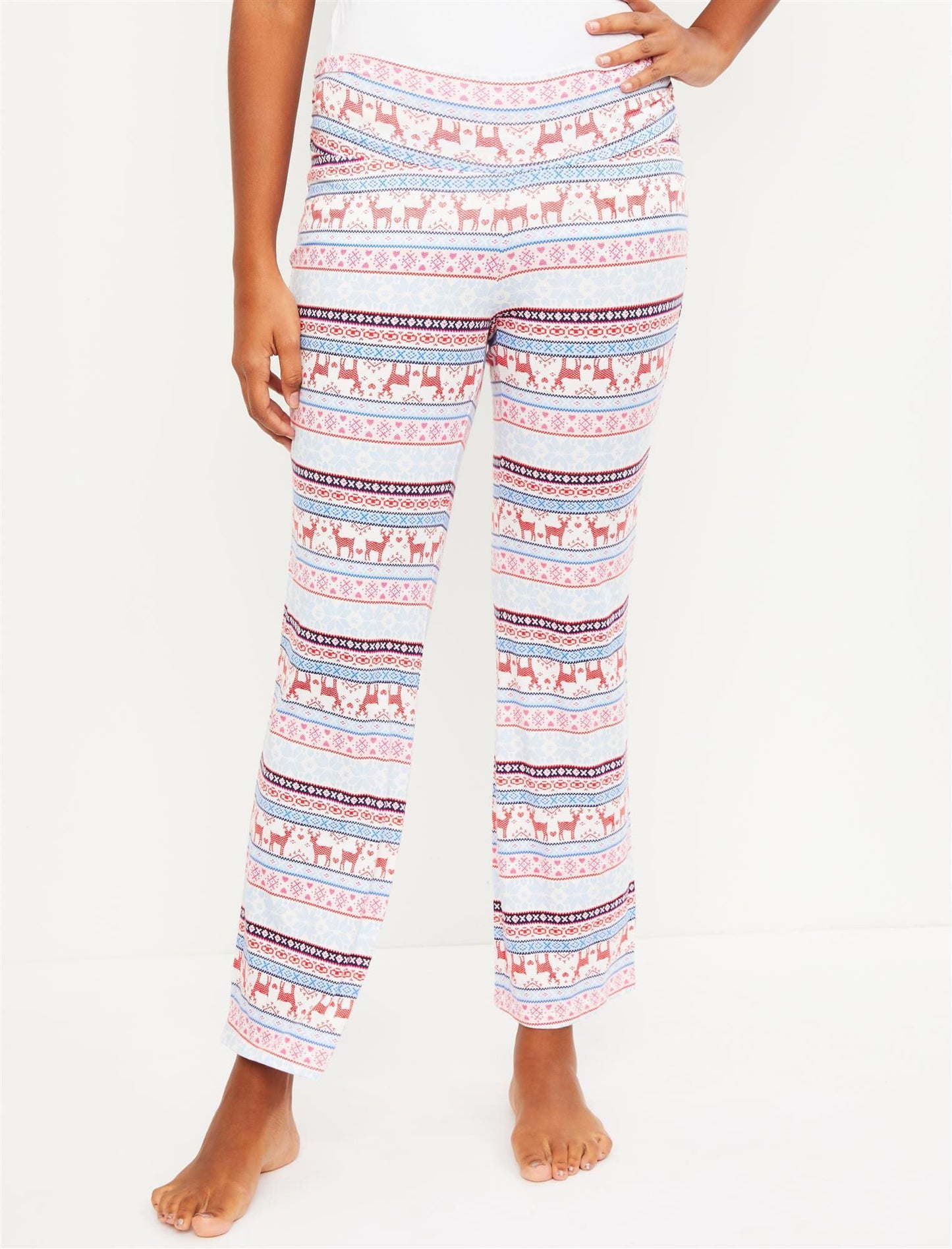 Motherhood Maternity Women's Maternity Pajama Pants White Size X-Large