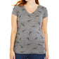 Motherhood Maternity Women's Ruched T-Shirt Gray Size Large