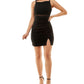 Emerald Sundae Junior's Open Back Bodycon Dress Black Size XX-Small