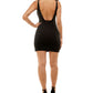 Emerald Sundae Junior's Open Back Bodycon Dress Black Size XX-Small
