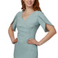 Adrianna Papell Women's Pearl Trim Cocktail Dress Blue Size 4