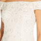Adrianna Papell Women's Beaded Sequined Dress White Size 18