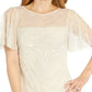 Adrianna Papell Women's Beaded Top Brown Size 8