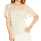 Adrianna Papell Women's Beaded Top Brown Size 8