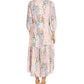 Adrianna Papell Women's Floral Print Midi Dress Pink Size 2