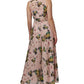 Adrianna Papell Women's Organza Wide Leg Jumpsuit Brown Size 8