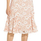 Adrianna Papell Women's Floral Lace Fit & Flare Dress Pink Size 4