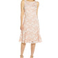 Adrianna Papell Women's Floral Lace Fit & Flare Dress Pink Size 4