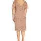 Adrianna Papell Women's Beaded Sheath Dress Yellow Size 22