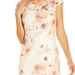 Adrianna Papell Women's Printed Lace Back Cutout Dress Pink Size 16