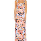 Adrianna Papell Women's Square Neck Floral Print Gown Blue Size 12