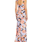 Adrianna Papell Women's Square Neck Floral Print Gown Blue Size 12