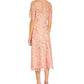 Adrianna Papell Women's Embroidered Fit & Flare Dress Pink Size 2