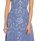 ADRIANNA PAPELL Womens Blue Embellished Zippered Lined Sleeveless V Neck Maxi Party Dress Size 16