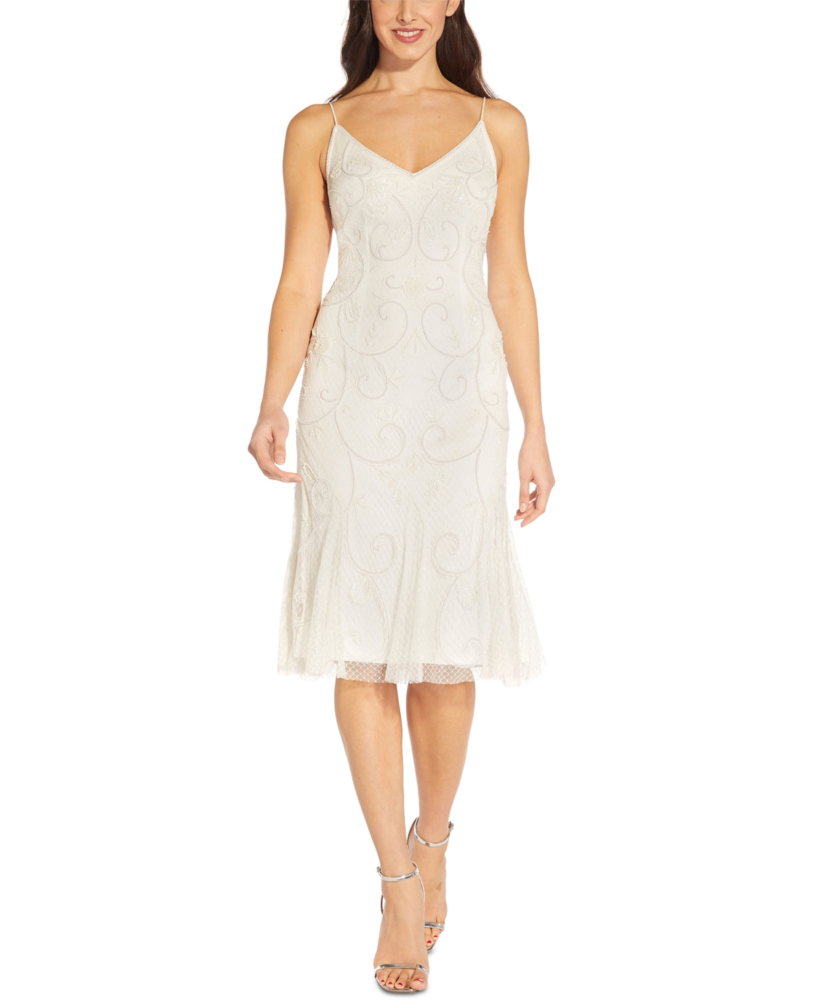 adrianna-papell-womens-beaded-cocktail-dress-white-size-6