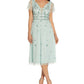 Adrianna Papell Women's Embellished Midi Dress Green Size 6